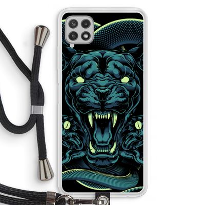 Cougar and Vipers: Samsung Galaxy A22 4G Transparant Hoesje met koord