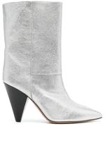 ISABEL MARANT bottes Locky à talon biseauté - Gris