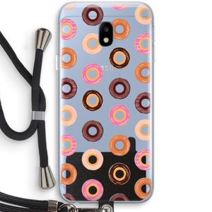 Donuts: Samsung Galaxy J3 (2017) Transparant Hoesje met koord