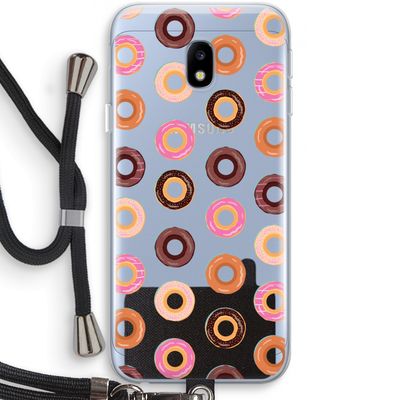 Donuts: Samsung Galaxy J3 (2017) Transparant Hoesje met koord