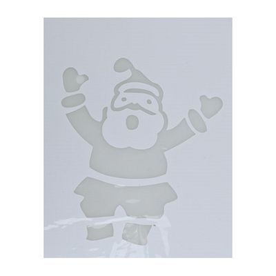 Kerst raamsjablonen/raamdecoratie Kerstman plaatjes 35 cm