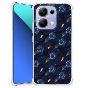 Doorzichtige Silicone Hoesje voor Xiaomi Redmi Note 13 4G Voetbal