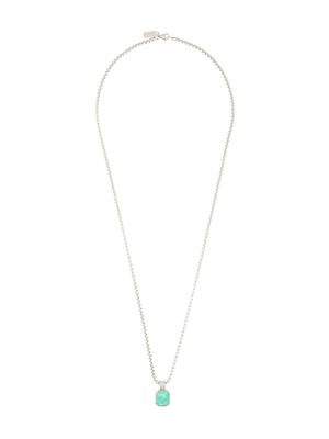 Nialaya Jewelry collier à pendentif carré - Argent