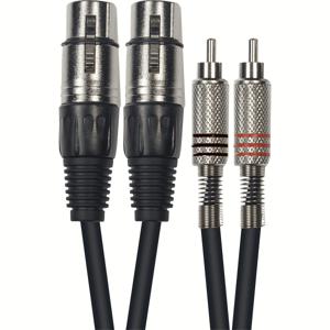 Yellow Cable K10-3 2x XLR female - 2x RCA male, 3m