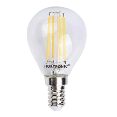 E14 LED Filament Lamp - 4 Watt 470 lumen - 2700K warm wit licht - kleine fitting - Vervangt 40 Watt - P45 vorm