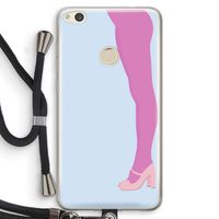 Pink panty: Huawei Ascend P8 Lite (2017) Transparant Hoesje met koord