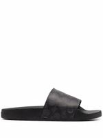 Coach claquettes en toile enduite Signature - Noir