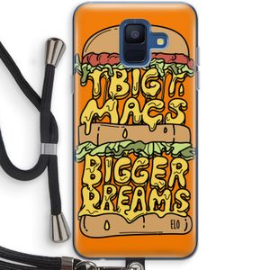 Big Macs Bigger Dreams: Samsung Galaxy A6 (2018) Transparant Hoesje met koord