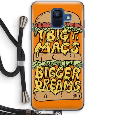 Big Macs Bigger Dreams: Samsung Galaxy A6 (2018) Transparant Hoesje met koord