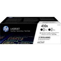 HP Toner 410X CF410X Origineel 2-pack Zwart 13000 bladzijden CF410XD