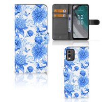 Hoesje voor Nokia C32 Flowers Blue - thumbnail