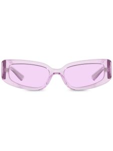 Dolce & Gabbana Eyewear lunettes de soleil à monture rectangulaire transparente - Violet