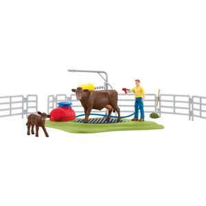 Farm World - Koe wasstation Speelfiguur