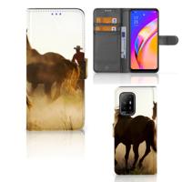 OPPO Reno5 Z | A94 5G | Telefoonhoesje | Met pasjeshouder | Design Cowboy
