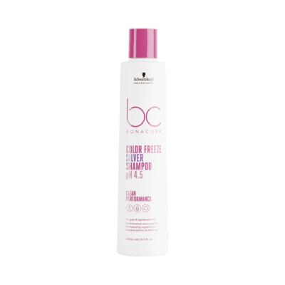 Schwarzkopf BonaCure Clean Performance Color Freeze Silver Shampoo pH 4.5 250ml | Voor Shampoo Zonder Siliconen