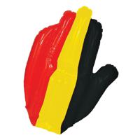 Supporters feestartikelen - opblaasbare hand - vlag Belgie - 38 cm - thumbnail
