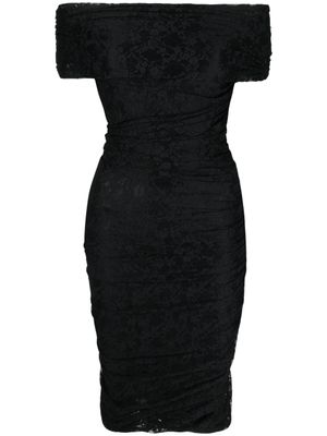 Philosophy Di Lorenzo Serafini robe mi-longue à épaules dénudées - Noir