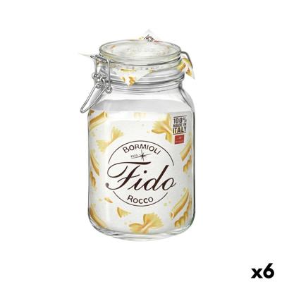 Glazen pot Bormioli Rocco Fido Transparant (6 Stuks)