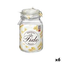 Glazen pot Bormioli Rocco Fido Transparant (6 Stuks) Glazen pot Bormioli Rocco Fido Transparant (6 Stuks)