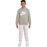 Nike Sportswear Club Big Logo Fleece Hoodie Trainingspak Kids Grijs Wit
