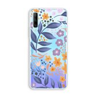 Flowers with blue leaves: Huawei P Smart Pro Transparant Hoesje