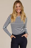 Luna stripe pullover - off white/black - 91500 Luna stripe pullover - off white/black - 91500