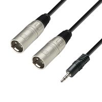 Adam Hall 3 Star YWMM 0600 verloopkabel 1x mini-jack naar 2x XLR male 6m