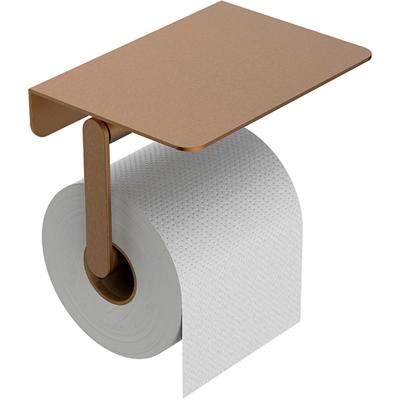Wiesbaden Alonzo Toiletrolhouder met Planchet - Geborsteld Brons Koper