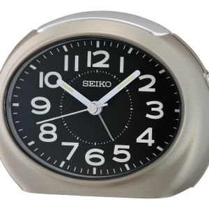 Seiko QHE193N Wekker Kunststof zilverkleurig-zwart 8,8 x 11,2 x 6,8 cm
