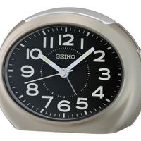 Seiko QHE193N Wekker Kunststof zilverkleurig-zwart 8,8 x 11,2 x 6,8 cm