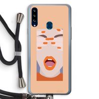Surprise: Samsung Galaxy A20s Transparant Hoesje met koord