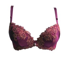 AMBRA Lingerie BHs Silk Fuchsia Push-up BH rood 0628