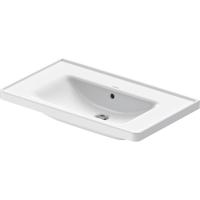 Duravit D-Neo wastafel met wondergliss 80x48x16.5cm 1 kraangat rechthoek Keramiek Wit 23678000601