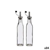 Olie en azijnset Vivalto WJ7069-M WJ7069-M Transparant Metaal Glas Siliconen Roestvrij staal Kristal Plastic 300 ml 10,5 x 26 x