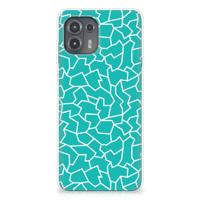 Motorola Edge 20 Lite | Hoesje maken | Cracks Blue