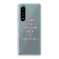 Christian Grey: Sony Xperia 5 III Transparant Hoesje