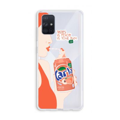 Peach please!: Galaxy A71 Transparant Hoesje