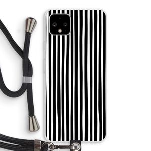 Stripes: Pixel 4 XL Transparant Hoesje met koord