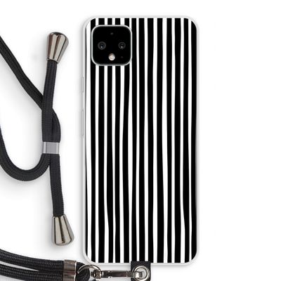 Stripes: Pixel 4 XL Transparant Hoesje met koord