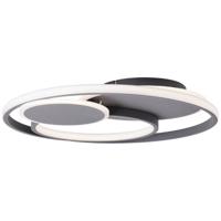 Brilliant Plafondlamp Runda 50cm 3-rings Antraciet G99371/22