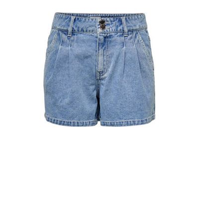 ONLY high waist jeans short ONLDEBBIE blauw