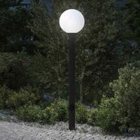 Bolderarmatuur met stopcontact 120 cm Zwart IP44