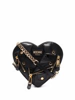 Moschino sac à bandoulière Heart Biker en cuir - Noir - thumbnail