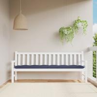 VidaXL Tuinbankkussen 200x50x7 cm oxford stof marineblauw