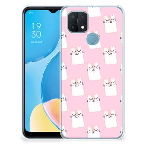 OPPO A15 TPU Hoesje Sleeping Cats