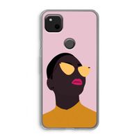 Yellow glasses: Google Pixel 4a Transparant Hoesje