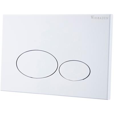 Wiesbaden X32 Metal Drukplaat voor Inbouwreservoir - Mat Wit