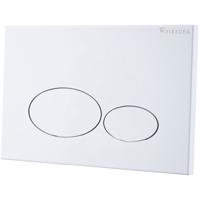 Wiesbaden X32 Metal Drukplaat voor Inbouwreservoir - Mat Wit
