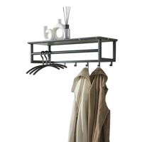 Ylumen Kapstok Tenaro B 80 cm H 24 cm marmer zwart
