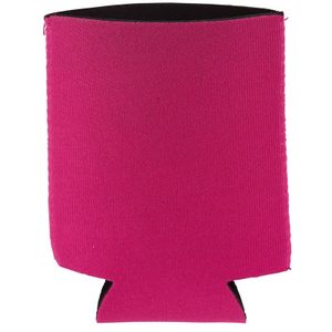 1x Opvouwbare blikjeskoeler/ koel hoesje fuchsia roze   -